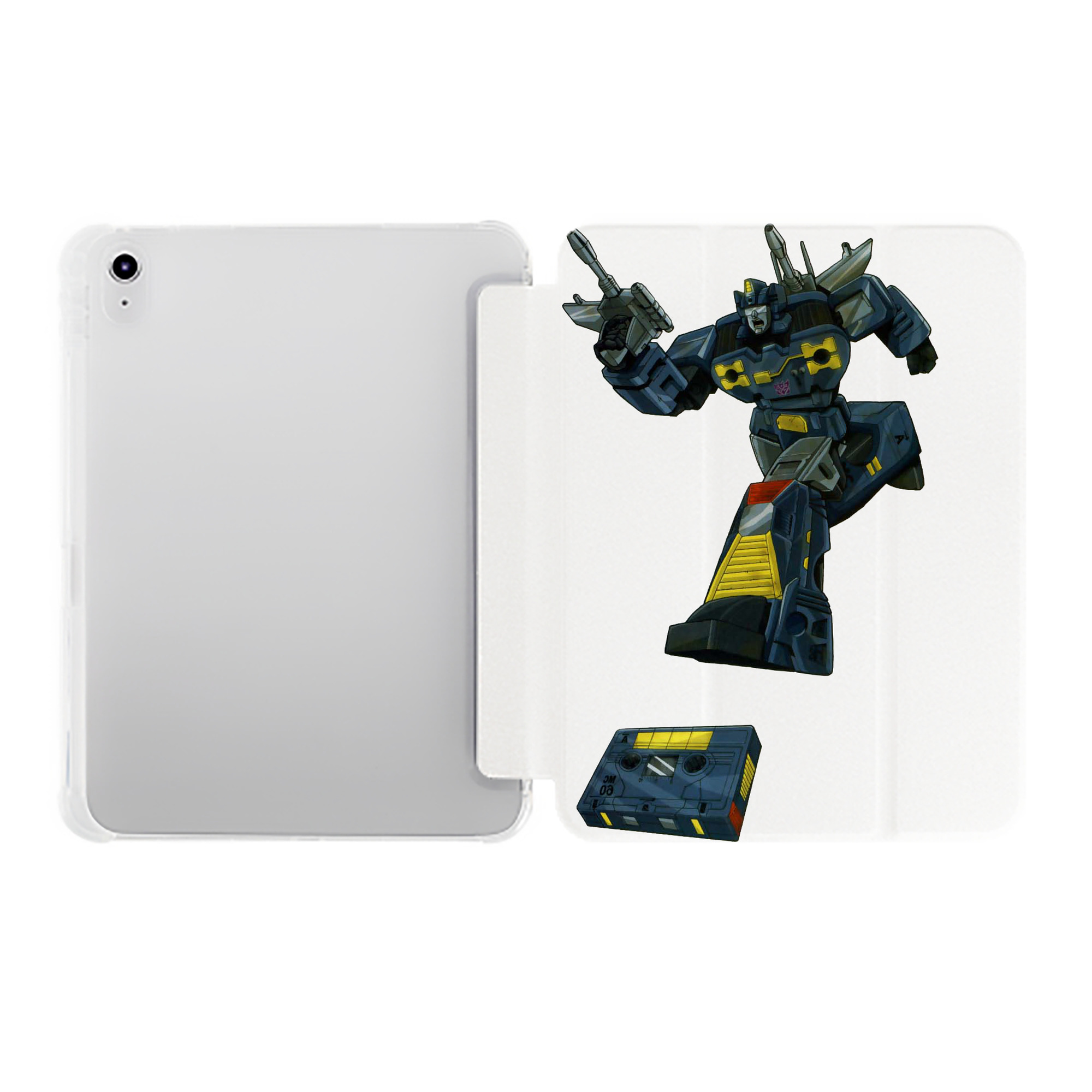 （画像用）  IPad ケース ペン収納付き 三つ折りスタンド PUレザー×シリコン 対応機種9.5/10.5/10.9インチ